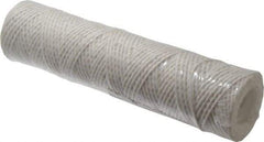 Parker - 2-1/2" OD, 10µ, Acetate Cotton String-Wound Cartridge Filter - 10" Long - Apex Tool & Supply