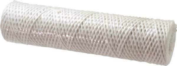 Parker - 2-1/2" OD, 25µ, Acetate Cotton String-Wound Cartridge Filter - 10" Long - Apex Tool & Supply