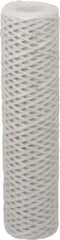 Parker - 2-1/2" OD, 50µ, Acetate Cotton String-Wound Cartridge Filter - 10" Long - Apex Tool & Supply