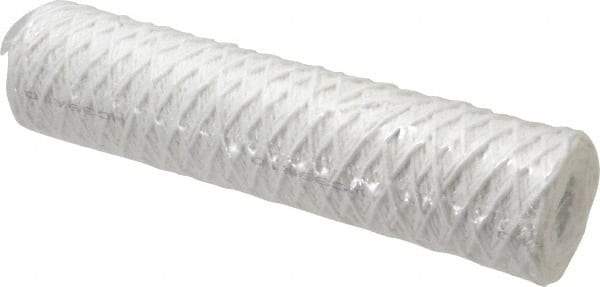 Parker - 2-1/2" OD, 1µ, Acetate Cotton String-Wound Cartridge Filter - 10" Long - Apex Tool & Supply
