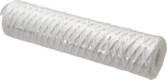 Parker - 2-1/2" OD, 1µ, Acetate Cotton String-Wound Cartridge Filter - 10" Long - Apex Tool & Supply