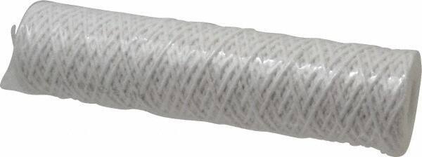 Parker - 2-1/2" OD, 5µ, Acetate Cotton String-Wound Cartridge Filter - 10" Long - Apex Tool & Supply