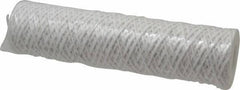 Parker - 2-1/2" OD, 5µ, Acetate Cotton String-Wound Cartridge Filter - 10" Long - Apex Tool & Supply
