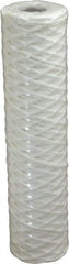 Parker - 2-1/2" OD, 1µ, Cotton String-Wound Cartridge Filter - 10" Long - Apex Tool & Supply
