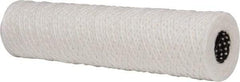 Parker - 2-1/2" OD, 5µ, Cotton String-Wound Cartridge Filter - 10" Long - Apex Tool & Supply