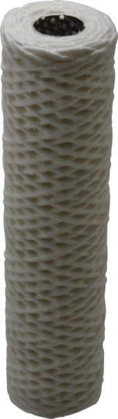Parker - 2-1/2" OD, 50µ, Cotton String-Wound Cartridge Filter - 10" Long - Apex Tool & Supply