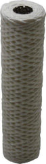 Parker - 2-1/2" OD, 50µ, Cotton String-Wound Cartridge Filter - 10" Long - Apex Tool & Supply