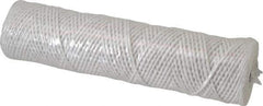 Parker - 2-1/2" OD, 10µ, Acetate Cotton String-Wound Cartridge Filter - 10" Long - Apex Tool & Supply