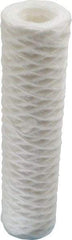 Parker - 2-1/2" OD, 1µ, Polypropylene Cotton String-Wound Cartridge Filter - 10" Long - Apex Tool & Supply