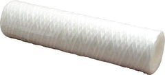 Parker - 2-1/2" OD, 5µ, Polypropylene Cotton String-Wound Cartridge Filter - 10" Long - Apex Tool & Supply