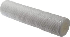 Parker - 2-1/2" OD, 50µ, Polypropylene Cotton String-Wound Cartridge Filter - 10" Long - Apex Tool & Supply