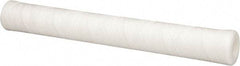 Parker - 2-1/2" OD, 10µ, Polypropylene Cotton String-Wound Cartridge Filter - 20" Long - Apex Tool & Supply