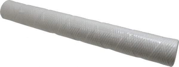 Parker - 2-1/2" OD, 25µ, Polypropylene Cotton String-Wound Cartridge Filter - 20" Long - Apex Tool & Supply