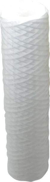 Parker - 2-1/2" OD, 50µ, Polypropylene Cotton String-Wound Cartridge Filter - 10" Long - Apex Tool & Supply