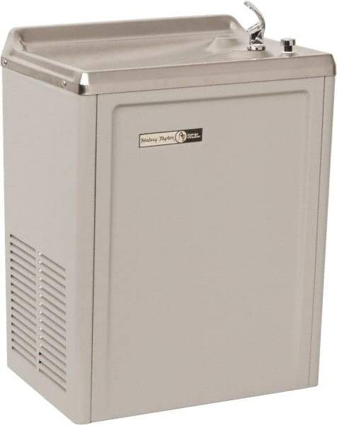 Halsey Taylor - 4 GPH Cooling Capacity Compact Flush Wall Mounted Water Cooler & Fountain - Vinyl Cabinet, 230 Watts, 2.5 Full Load Amperage, 0.16 hp - Apex Tool & Supply