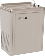 Halsey Taylor - 4 GPH Cooling Capacity Compact Flush Wall Mounted Water Cooler & Fountain - Vinyl Cabinet, 230 Watts, 2.5 Full Load Amperage, 0.16 hp - Apex Tool & Supply