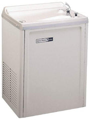 Halsey Taylor - 7.6 GPH Cooling Capacity Compact Flush Wall Mounted Water Cooler & Fountain - Vinyl Cabinet, 370 Watts, 4.0 Full Load Amperage, 0.16 hp - Apex Tool & Supply