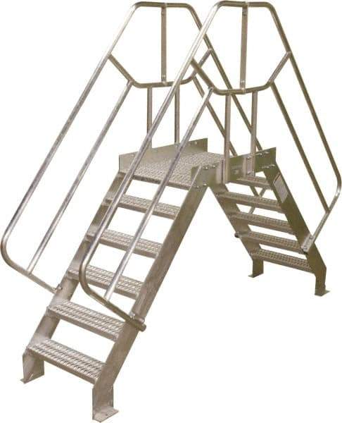 Cotterman - 85" 6 Step Crossover Bridge - Crossover, 500 Lb Capacity, 40" Base Width x 32" Base Depth - Apex Tool & Supply