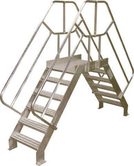 Cotterman - 85" 6 Step Crossover Bridge - Crossover, 500 Lb Capacity, 40" Base Width x 32" Base Depth - Apex Tool & Supply