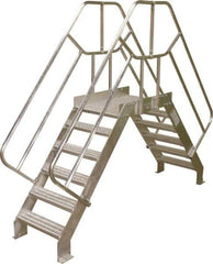 Cotterman - 85" 6 Step Crossover Bridge - Crossover, 500 Lb Capacity, 40" Base Width x 32" Base Depth - Apex Tool & Supply