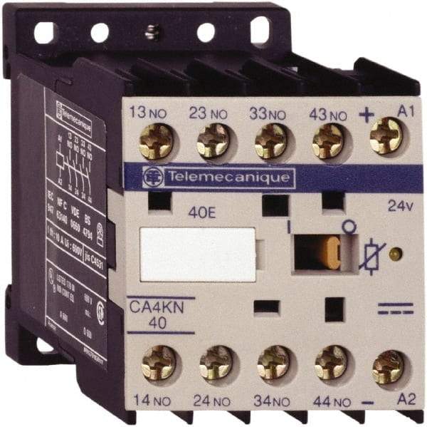 Schneider Electric - 3NO/NC, 24 VDC Control Relay - 17 V - Apex Tool & Supply