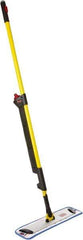 Rubbermaid - Yellow Single Sided Mop Pad and Frame Kit - 18 Inch Long x 4.88 Inch Wide Microfiber Head, 20 to 72 Inch Long Handle - Apex Tool & Supply