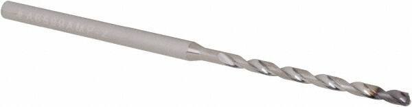 Walter-Titex - 2mm, 140° Point, Solid Carbide Micro Drill Bit - 72mm OAL, 31mm Flute Length, 3mm Shank Diam, Series A6589AMP - Apex Tool & Supply