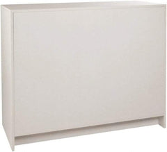 ECONOCO - 3 Shelf, Closed Shelving Wrap Counter - 20 Inch Wide x 20 Inch Deep x 38 Inch High, White - Apex Tool & Supply
