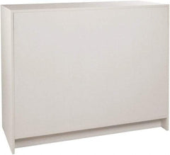 ECONOCO - 3 Shelf, Closed Shelving Wrap Counter - 20 Inch Wide x 20 Inch Deep x 38 Inch High, White - Apex Tool & Supply