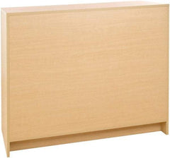 ECONOCO - 3 Shelf, Closed Shelving Wrap Counter - 20 Inch Wide x 20 Inch Deep x 38 Inch High, Maple - Apex Tool & Supply