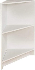 ECONOCO - 1 Shelf, Closed Shelving Corner Block - 20 Inch Wide x 20 Inch Deep x 38 Inch High, White - Apex Tool & Supply