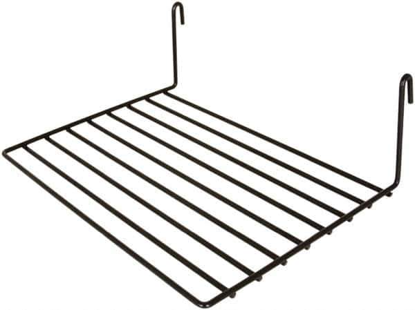 ECONOCO - Open Shelving Accessory/Component - Semi-Gloss Finish, 12" Long, Use with Wire Grid Panels - Apex Tool & Supply