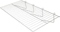 ECONOCO - Open Shelving Accessory/Component - Epoxy Chrome Finish, 23-1/2" Long, Use with Grid Panels - Apex Tool & Supply