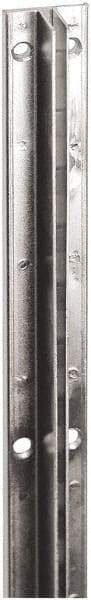 ECONOCO - Black Finish Single Slotted Standard Bracket - 96" Long, 13/16" Wide - Apex Tool & Supply