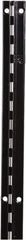 ECONOCO - Black Finish Single Slotted Standard Bracket - 120" Long, 11/16" Wide - Apex Tool & Supply
