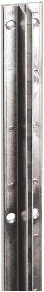 ECONOCO - Black Finish Single Slotted Standard Bracket - 96" Long, 1.187" Wide - Apex Tool & Supply
