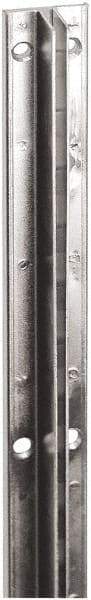 ECONOCO - Black Finish Single Slotted Standard Bracket - 96" Long, 11/16" Wide - Apex Tool & Supply