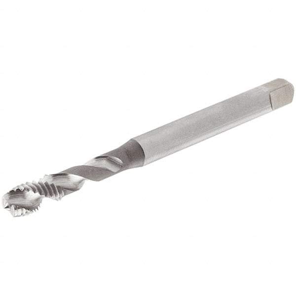 Iscar - M12x1.75 Metric Coarse 3 Flute 6H Modified Bottoming Spiral Flute Tap - Cobalt, Oxide Finish, 110mm OAL, Right Hand Flute, Right Hand Thread, Series TPS M - Apex Tool & Supply