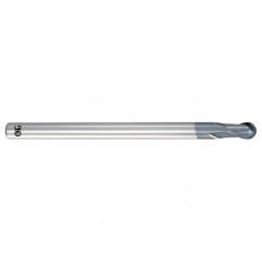 2mm Dia. - 50mm OAL - Carbide - Ball End HP End Mill-2 FL - Apex Tool & Supply