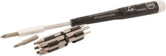 Wiha - 16 Piece, 1/4" Drive Screwdriver Micro Bit Set - #00 to #1 Phillips, T6 to T20 Torx, 1.5, 2, 2.5 & 3mm Slotted - Apex Tool & Supply