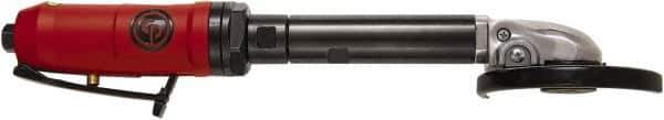 Chicago Pneumatic - 4" Wheel Diam, 14,000 RPM, Pneumatic Cutoff & Cutoff-Grinder Tool - Right Angle Handle, 1/4" Inlet - Apex Tool & Supply