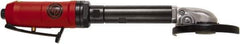 Chicago Pneumatic - 4" Wheel Diam, 14,000 RPM, Pneumatic Cutoff & Cutoff-Grinder Tool - Right Angle Handle, 1/4" Inlet - Apex Tool & Supply