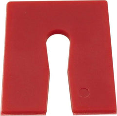 Precision Brand - 504 Piece, 3" Wide x 4" Long Polystyrene Slotted Shim - Blue, ±10% Tolerance - Apex Tool & Supply