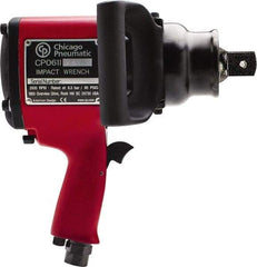 Chicago Pneumatic - 1" Drive, 3,500 RPM, 2,800 Ft/Lb Torque Impact Wrench - Pistol Grip Handle, 1,020 IPM, 48 CFM, 90 psi, 1/2" NPT Inlet - Apex Tool & Supply
