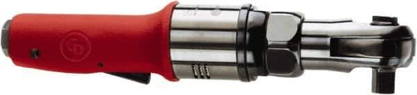 Chicago Pneumatic - 3/8" Drive, 250 RPM, 15 Ft/Lb Torque Ratchet Wrench - Inline Handle, 14 CFM, 90 psi, 1/4" Inlet - Apex Tool & Supply