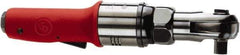 Chicago Pneumatic - 3/8" Drive, 250 RPM, 15 Ft/Lb Torque Ratchet Wrench - Inline Handle, 14 CFM, 90 psi, 1/4" Inlet - Apex Tool & Supply