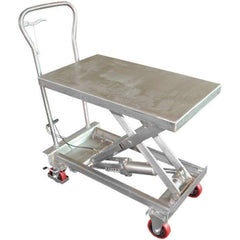 Vestil - 400 Lb Capacity Manual Scissor Lift - 12-3/4" to 36-1/2" Lift Height, 32-3/4" Platform Length x 19-1/2" Platform Width - Apex Tool & Supply