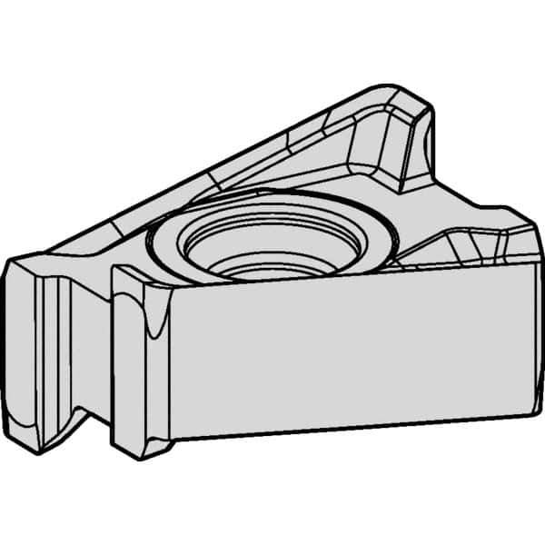 Kennametal - LNPU542 GE Grade KC520M Carbide Milling Insert - TiAlN Finish, 0.1874" Thick, 1/32" Corner Radius - Apex Tool & Supply