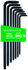 7 Piece - T6; T7; T8; T9; T10; T15; T20 MagicRing® Screw Holding - Torx Long Arm L-Key Set - Apex Tool & Supply