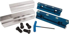 Kurt - 1.475" Jaw Width, Quick Change Jaw System, Vise Jaw Set - Aluminum Alloy, Bolt On, Soft Jaws - Apex Tool & Supply